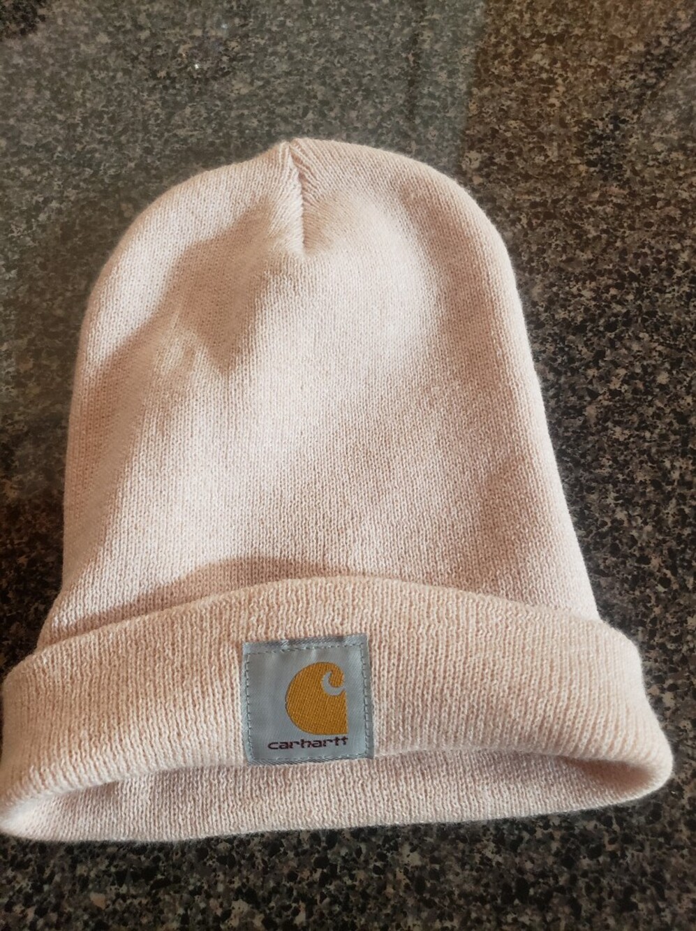 Carhartt Ballet Pink Beanie Hat One Size Unisex Fold Up Cuff